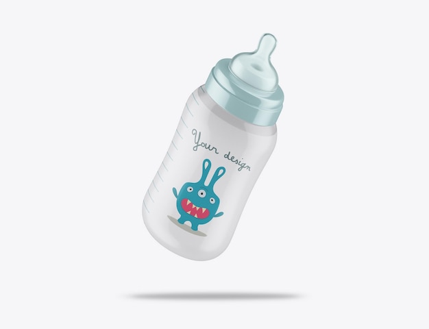 PSD baby bottle mockup