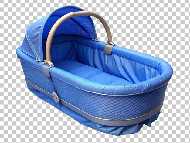 PSD baby carrycot isolated