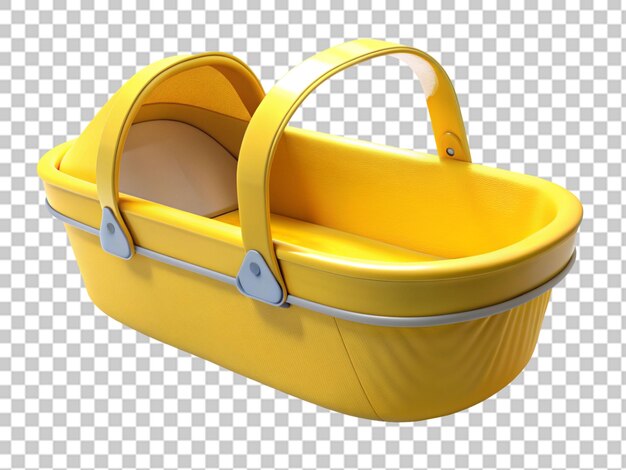 PSD baby carrycot isolated