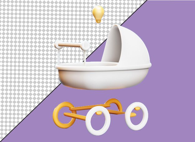 PSD baby cart icon png