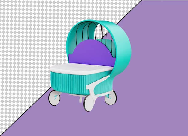 PSD baby cart icon png