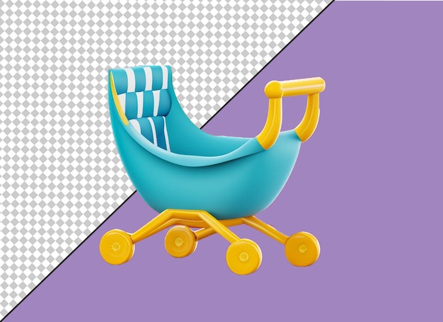 PSD baby cart icon png