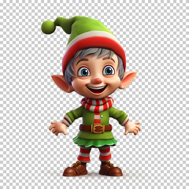 Baby christmas character isolated on transparent background