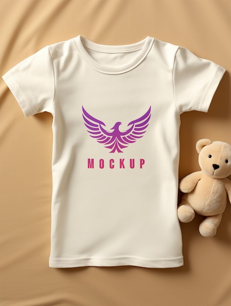 Mockup di camicia di stoffa per bambini psd