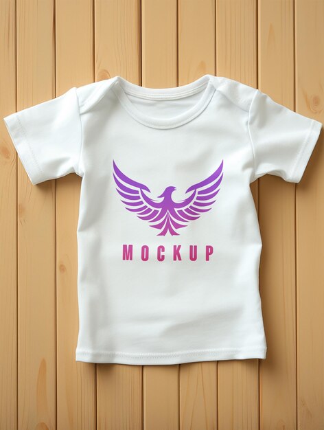 Baby cloth tshirt mockup PSD