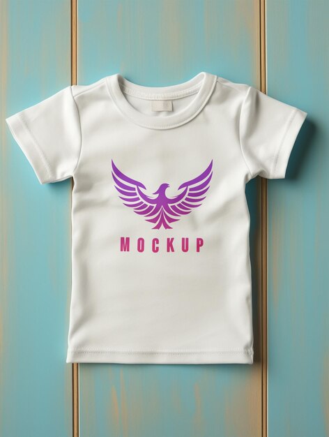 Baby cloth tshirt mockup psd