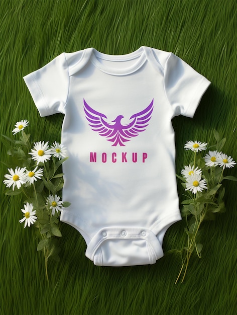 PSD baby cloth tshirt mockup psd