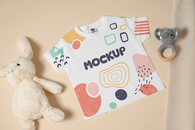 PSD baby clothing mockup design