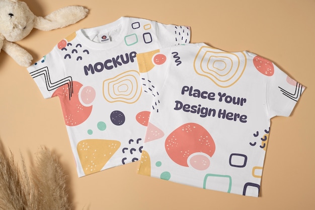 Baby clothing mockup design