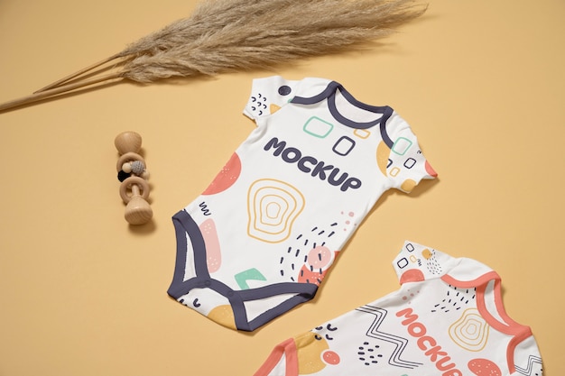 PSD baby clothing mockup design