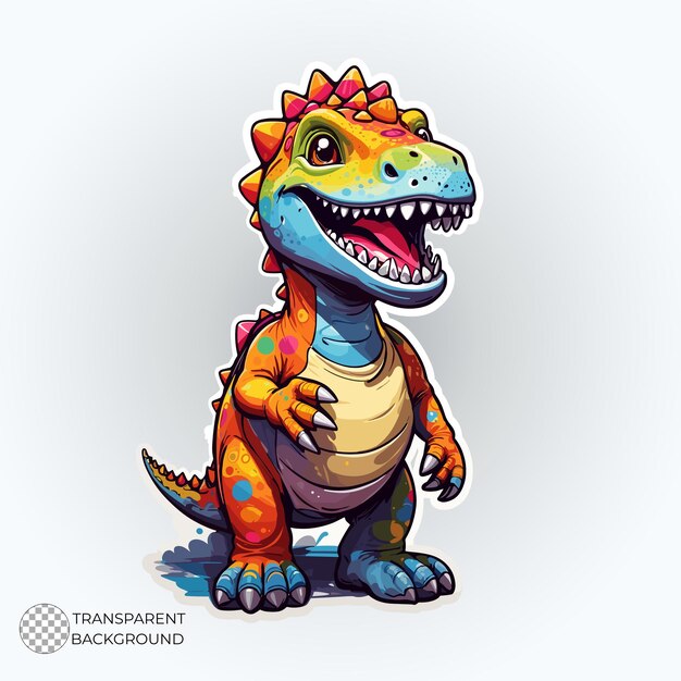 PSD baby dinosauro illustrazione ad alta risoluzione sfondo trasparente psd