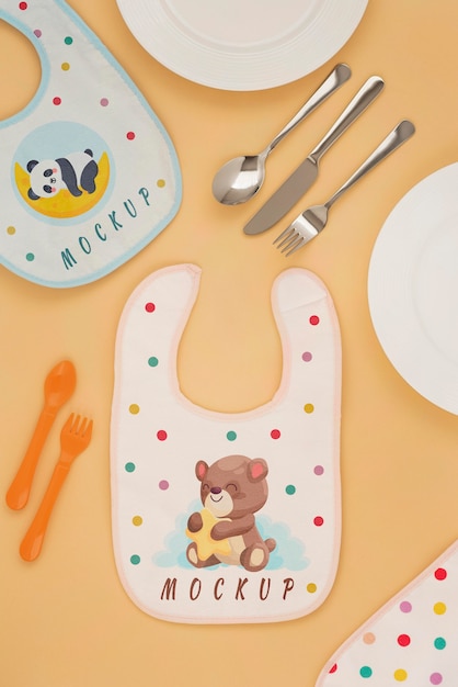 PSD baby feeding elements arrangement