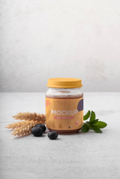 PSD baby food mock-up assortment