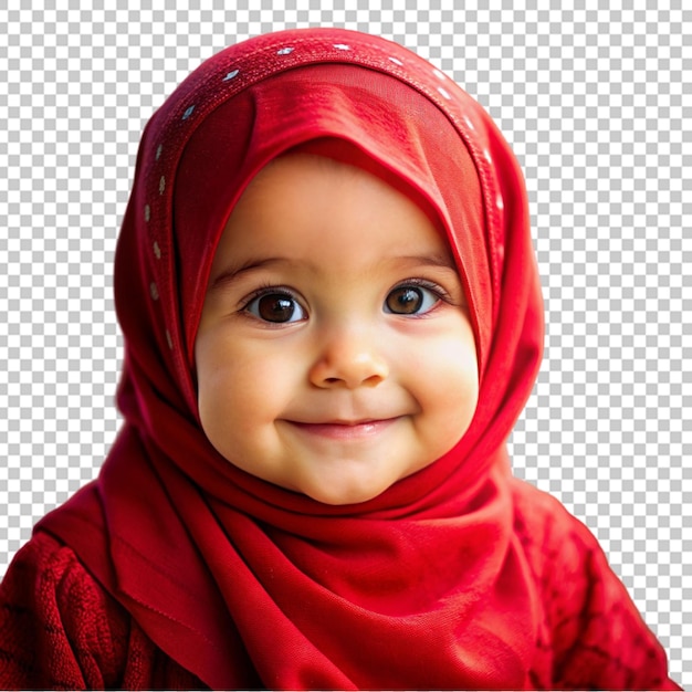 PSD bambina che indossa l'hijab