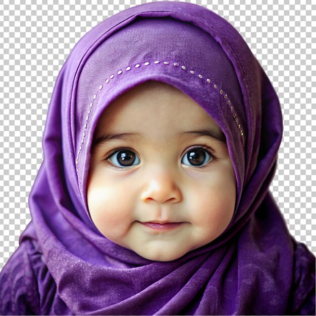 PSD bambina che indossa l'hijab