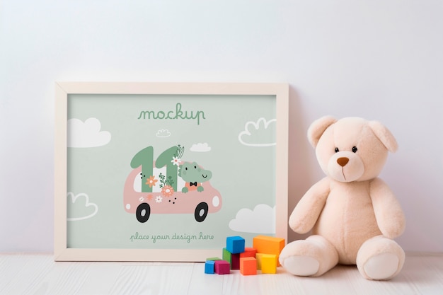 Baby mijlpaal frame mockup