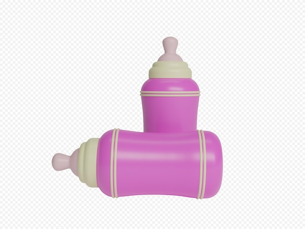 PSD baby milk bottle icon