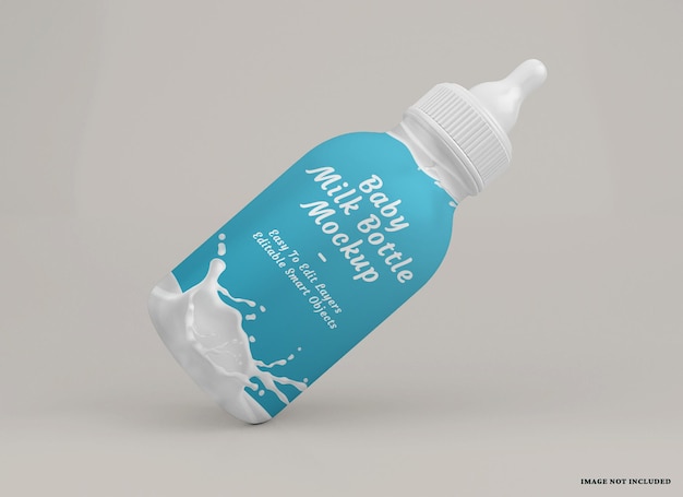 Baby milk bottle mockup  design