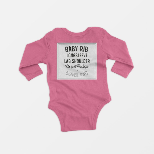 baby rib longsleeve lap shoulder creeper mockup