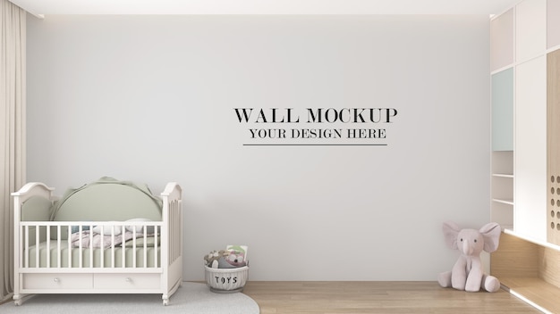 Baby room wall mockup