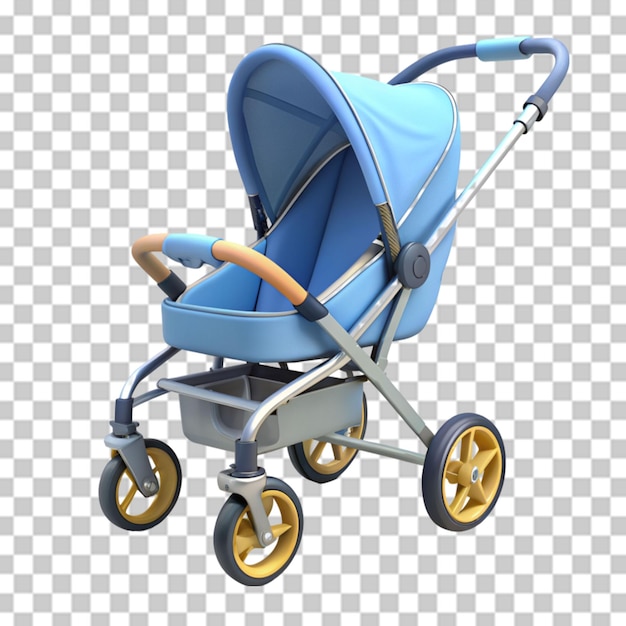 PSD baby stroller isolated 3d