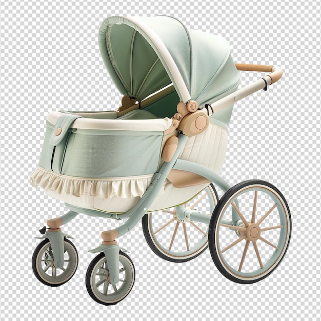 Baby stroller isolated on transparent background