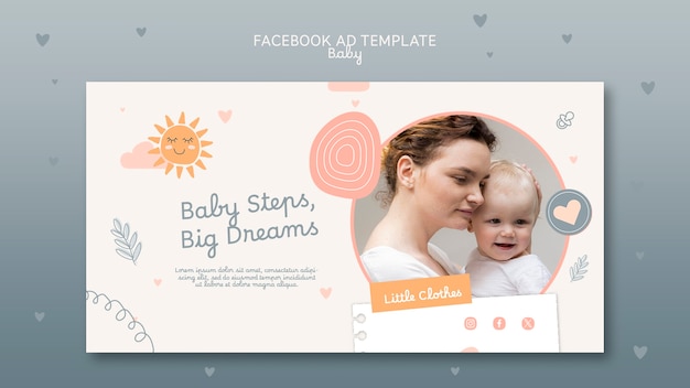 PSD baby template design