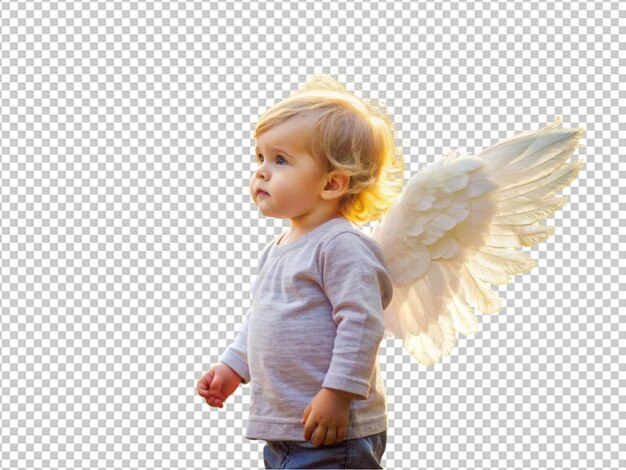 PSD a baby with wings