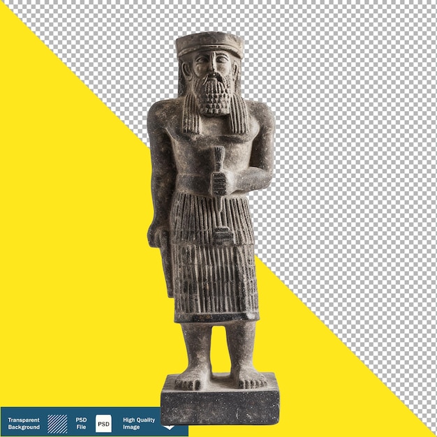 PSD babylonian statue on white background stylize 50 transparent background png psd