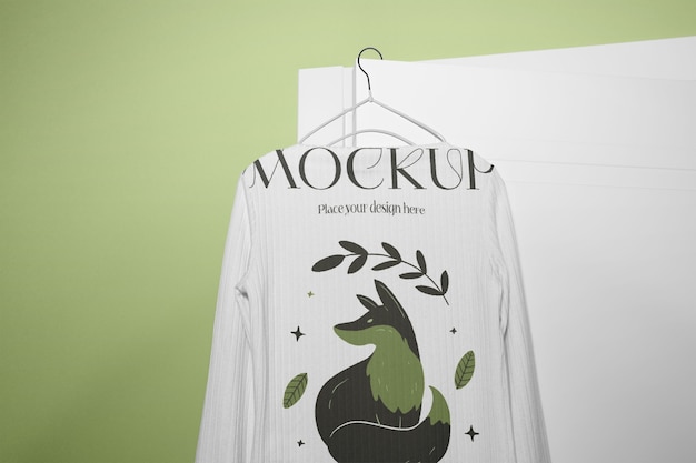 Back of a jumper in studio mockup