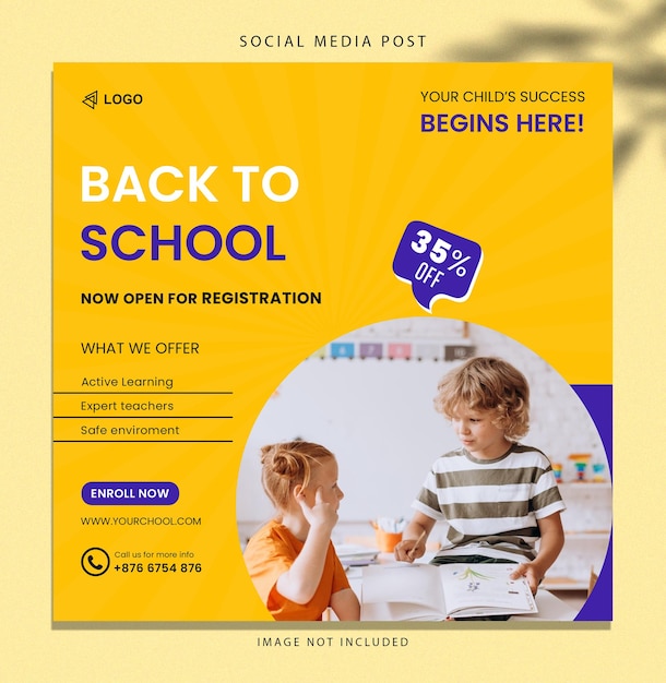 Back to school admission enroll now now open for registration you childs success begins here social