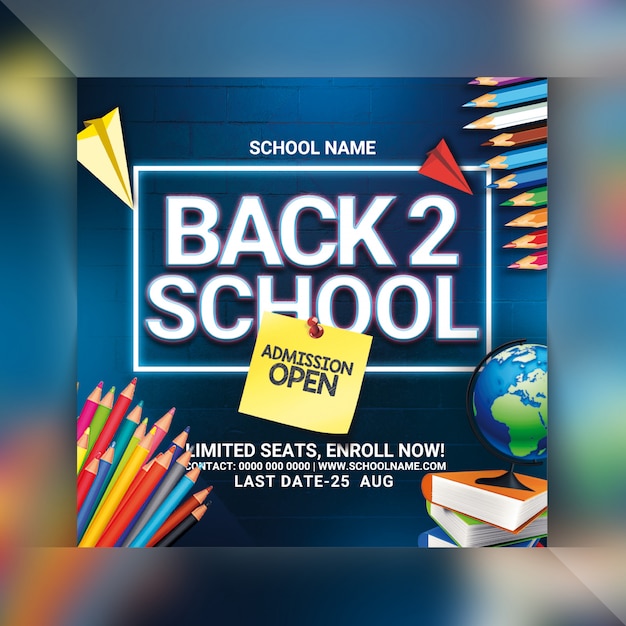 PSD back to school admission flyer