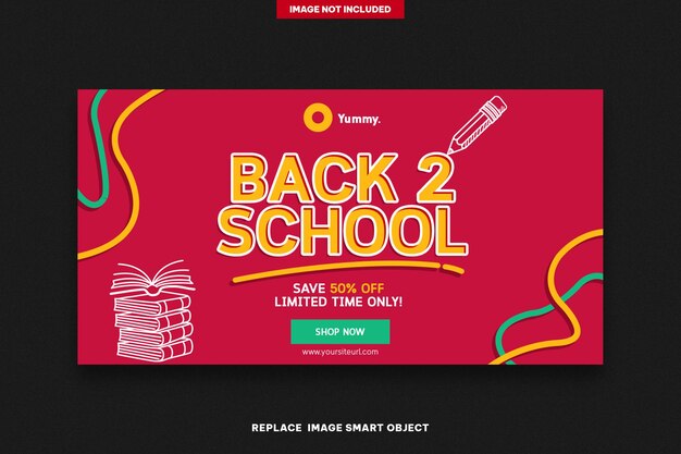 PSD back to school banner fb newsfeed