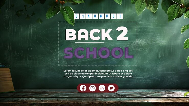 back to school chalk on blackboard background editable text effect