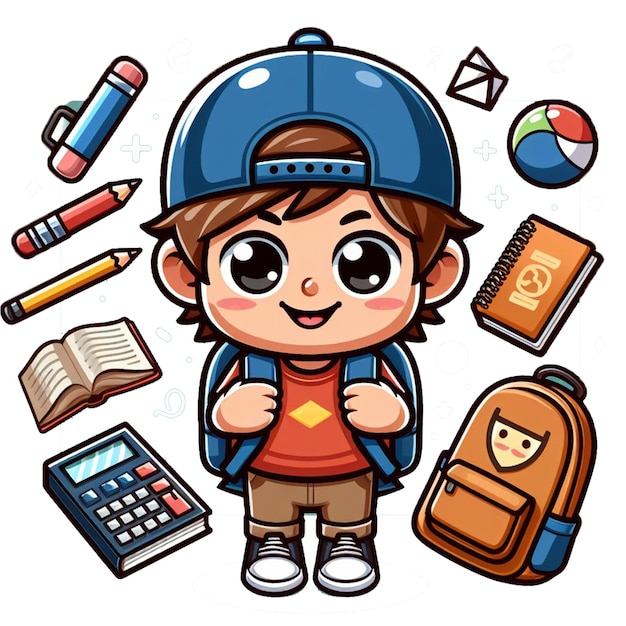 PSD back to school clip art