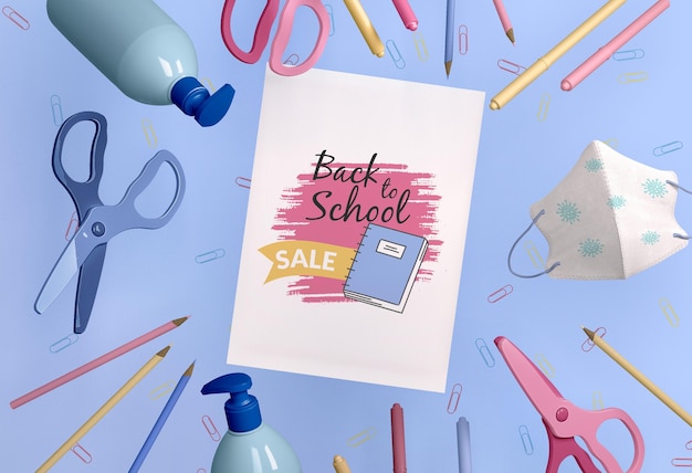 PSD back to school concept mock-up