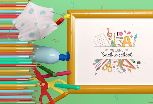 PSD back to school concept mock-up