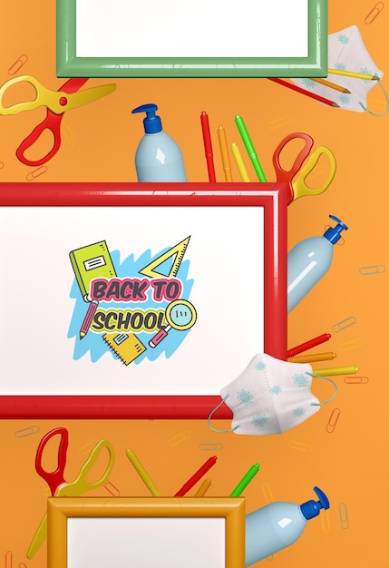 PSD back to school concept mock-up