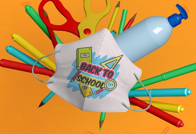 PSD torna al concetto di scuola mock-up