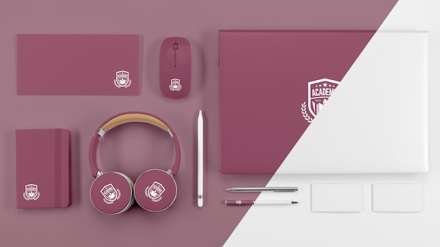 PSD back to school concept mock-up
