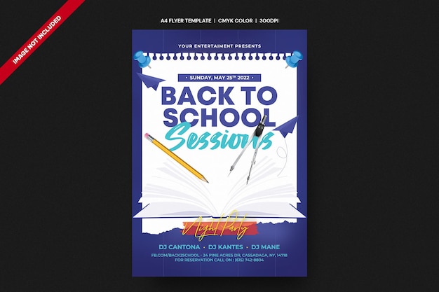 Back to School Flyer template