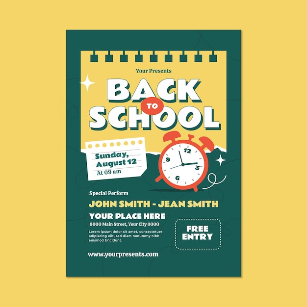 Back to school flyer