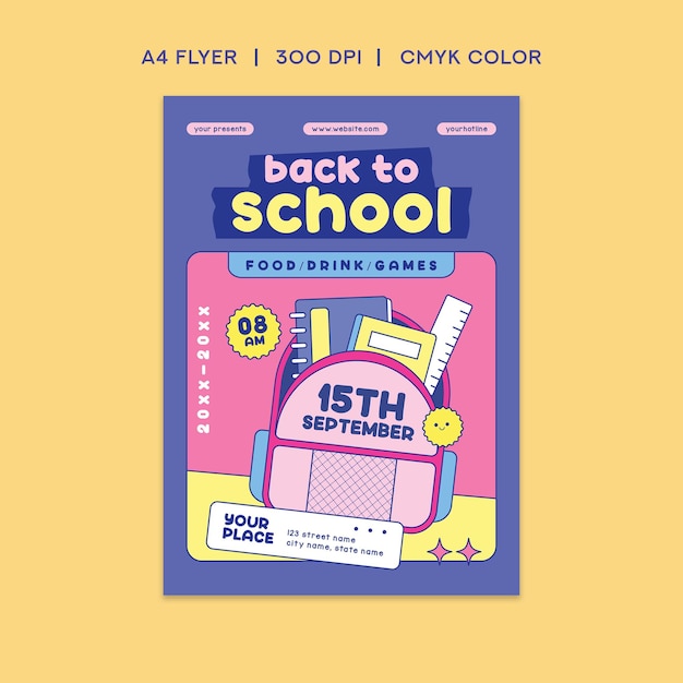 Back to school flyer