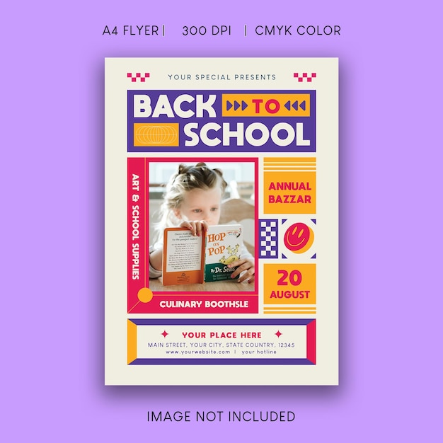 Back to school flyer