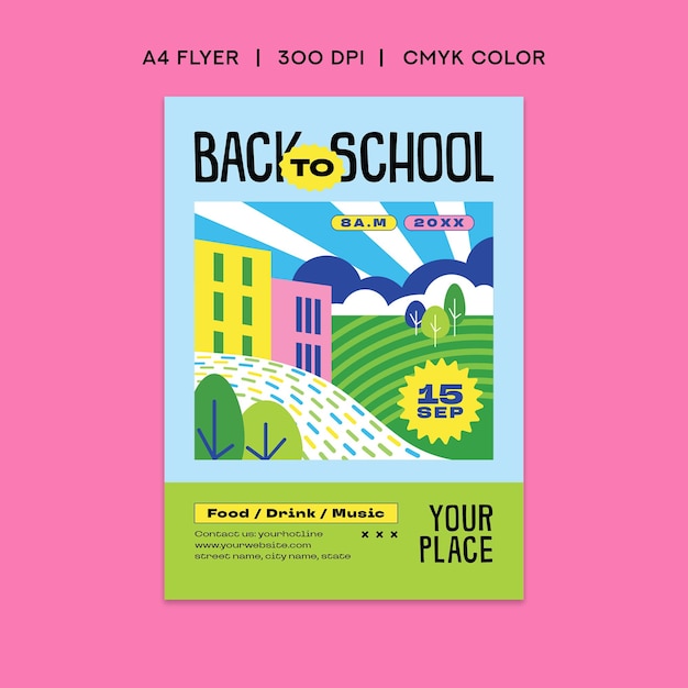 Back to school flyer