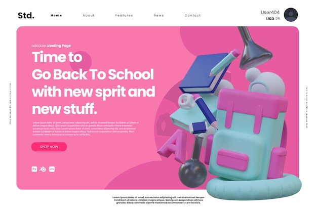 PSD back to school landing page