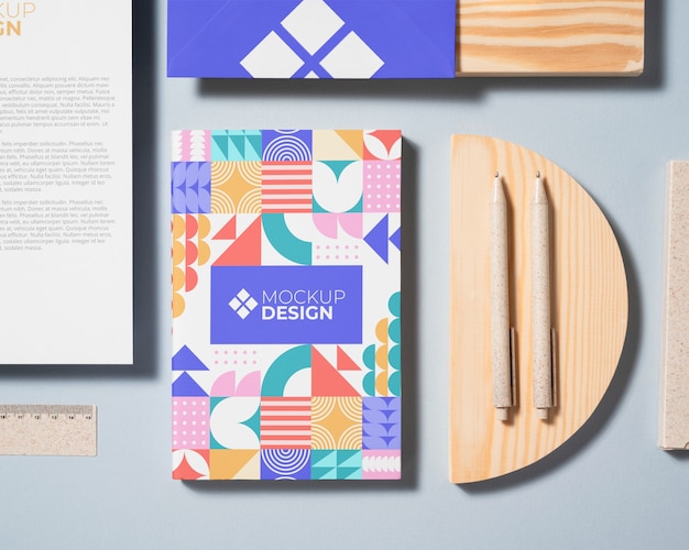 back to school material mockup