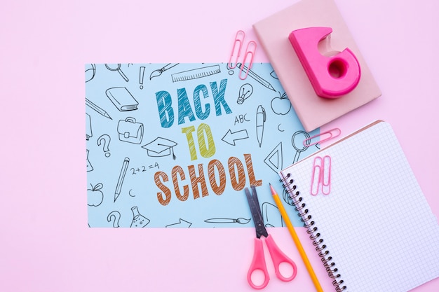 Back to school mockup note