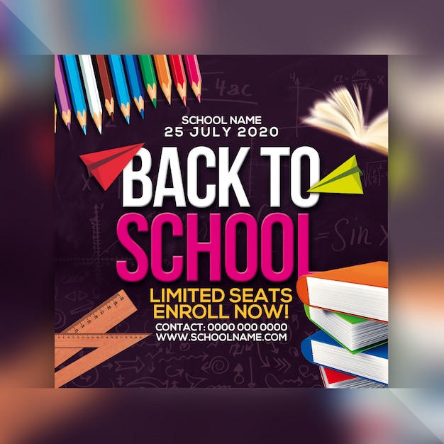 PSD back to school party flyer