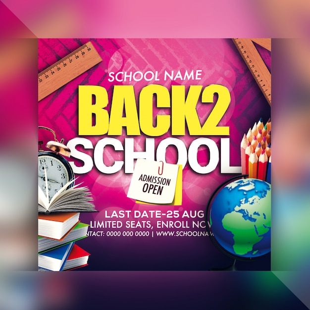 PSD back to school party flyer